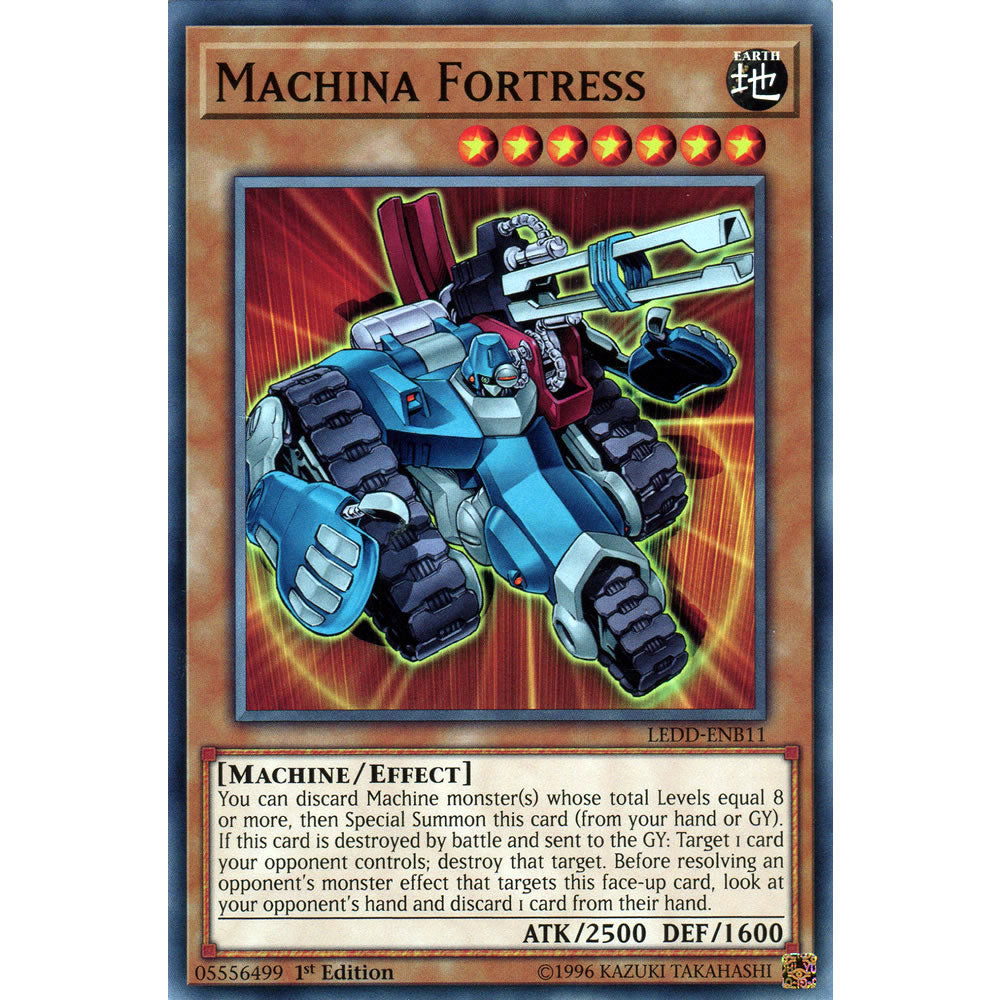 yugioh machina cards Machina Fortress LEDD-ENB11 Yu-Gi-Oh! Card
