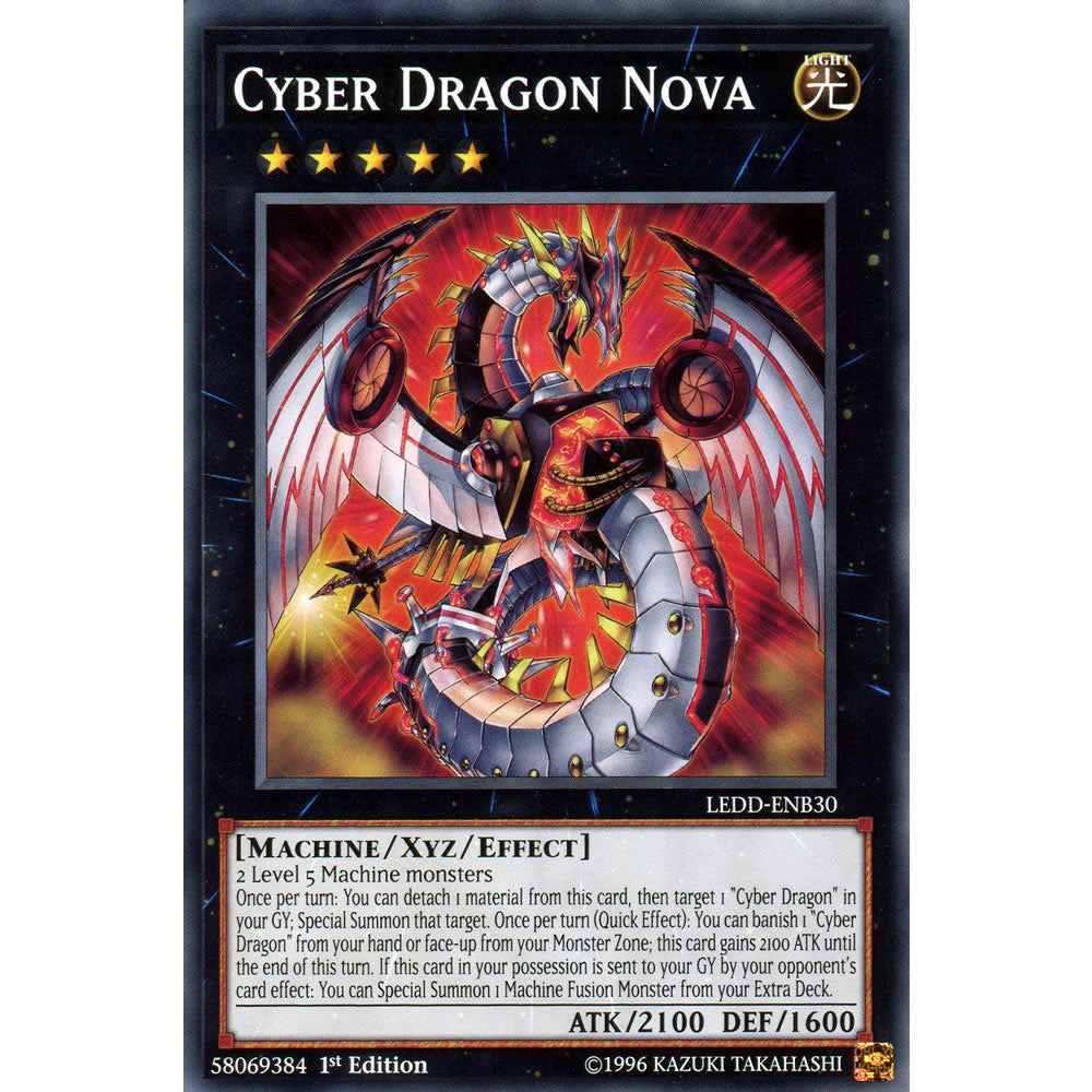 cyber dragon xyz monsters Cyber Dragon Nova LEDD-ENB30 Yu-Gi-Oh! Card