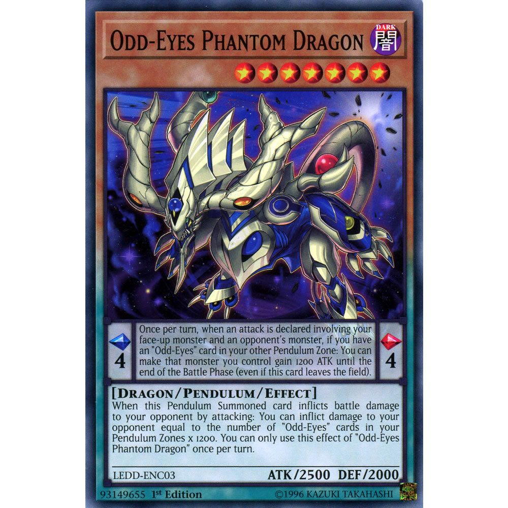 Odd-Eyes Phantom Dragon LEDD-ENC03 Yu-Gi-Oh! Card from the Legendary Dragon Decks Set