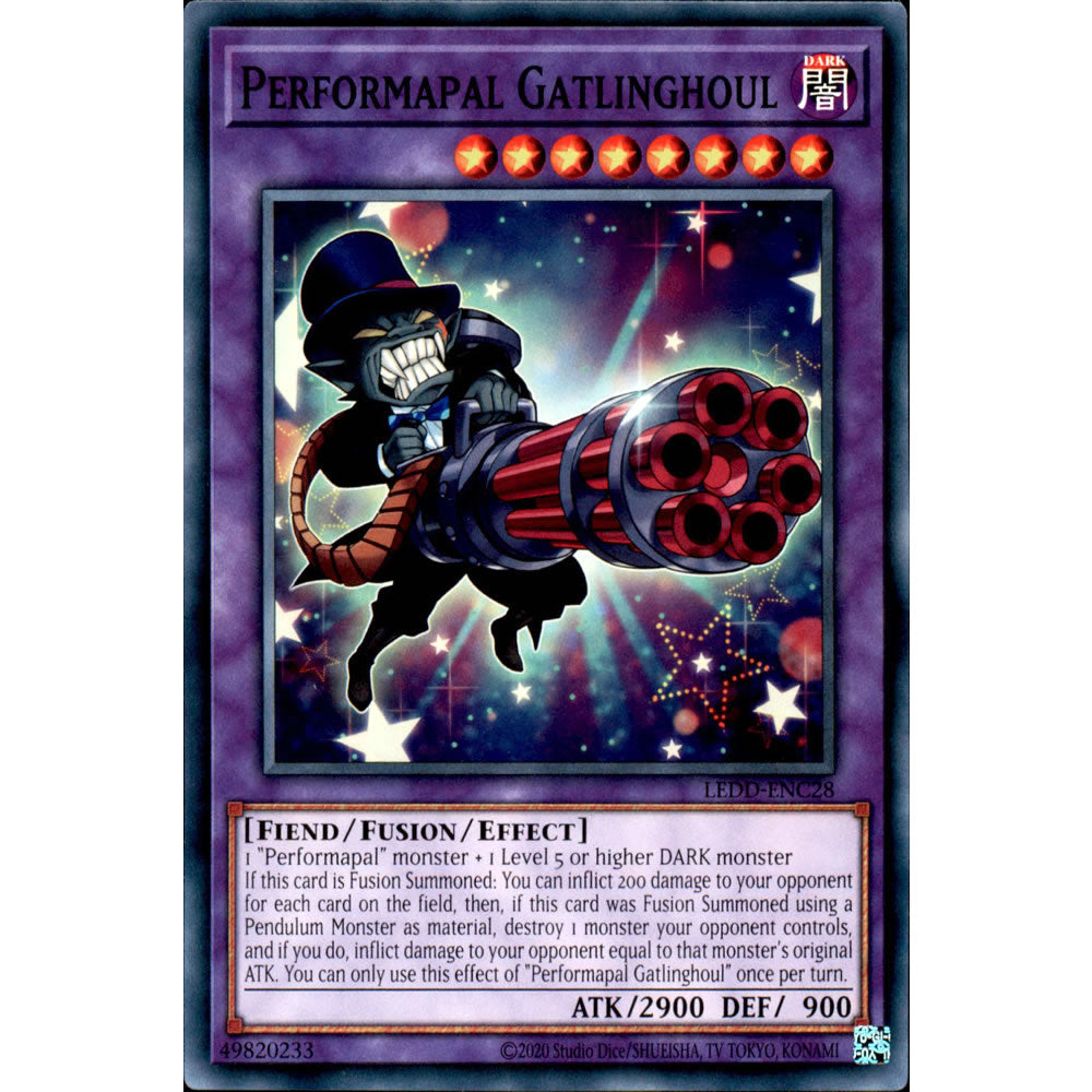 Performapal Gatlinghoul LEDD-ENC28 Yu-Gi-Oh! Card from the Legendary Dragon Decks Set