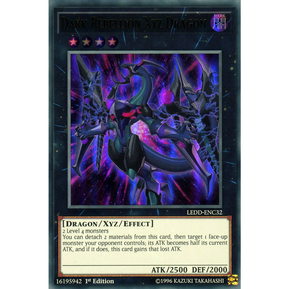 Dark Rebellion Xyz Dragon LEDD-ENC32 Yu-Gi-Oh! Card from the Legendary Dragon Decks Set