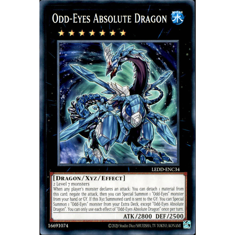 Odd-Eyes Absolute Dragon LEDD-ENC34 Yu-Gi-Oh! Card from the Legendary Dragon Decks Set