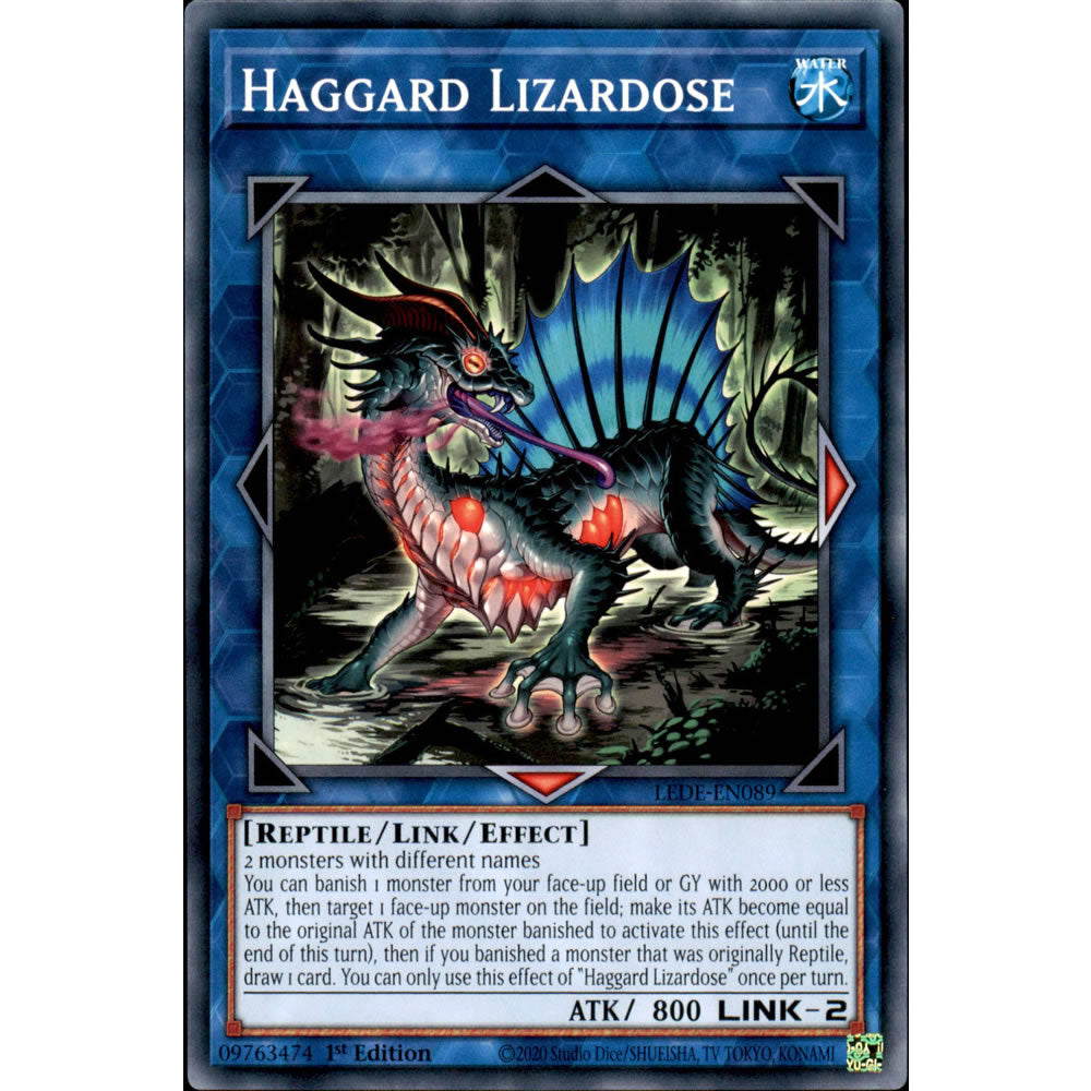 Haggard Lizardose LEDE-EN089 Yu-Gi-Oh! Card from the Legacy of Destruction Set