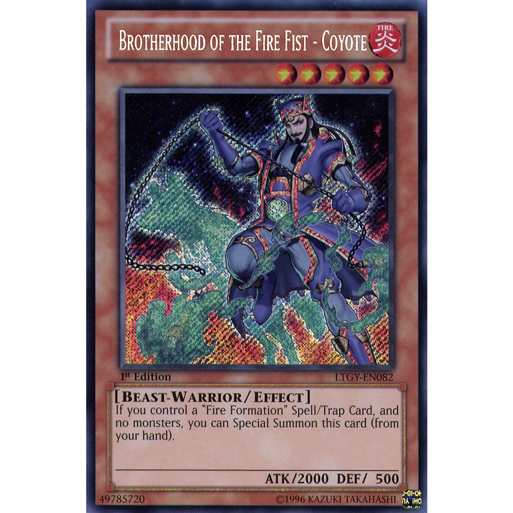 Brotherhood of the Fire Fist - Coyote LTGY-EN082 Yu-Gi-Oh! Card from the Lord of the Tachyon Galaxy Set