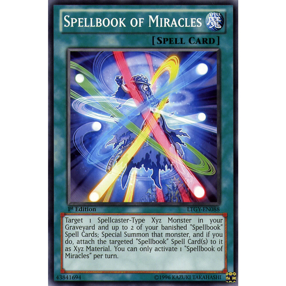 Spellbook of Miracles LTGY-EN088 Yu-Gi-Oh! Card from the Lord of the Tachyon Galaxy Set