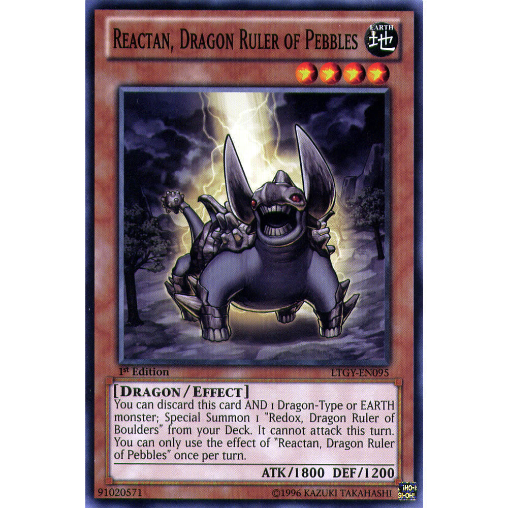 Reactan, Dragon Ruler of Pebbles LTGY-EN095 Yu-Gi-Oh! Card from the Lord of the Tachyon Galaxy Set