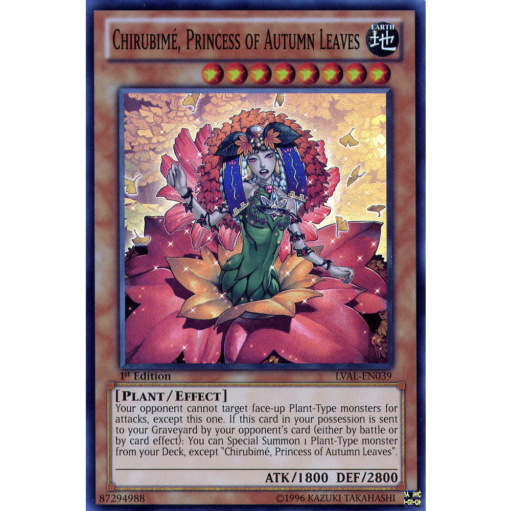 Chirubime, Princess of Autumn Leaves LVAL-EN039 Yu-Gi-Oh! Card from the Legacy of the Valiant Set