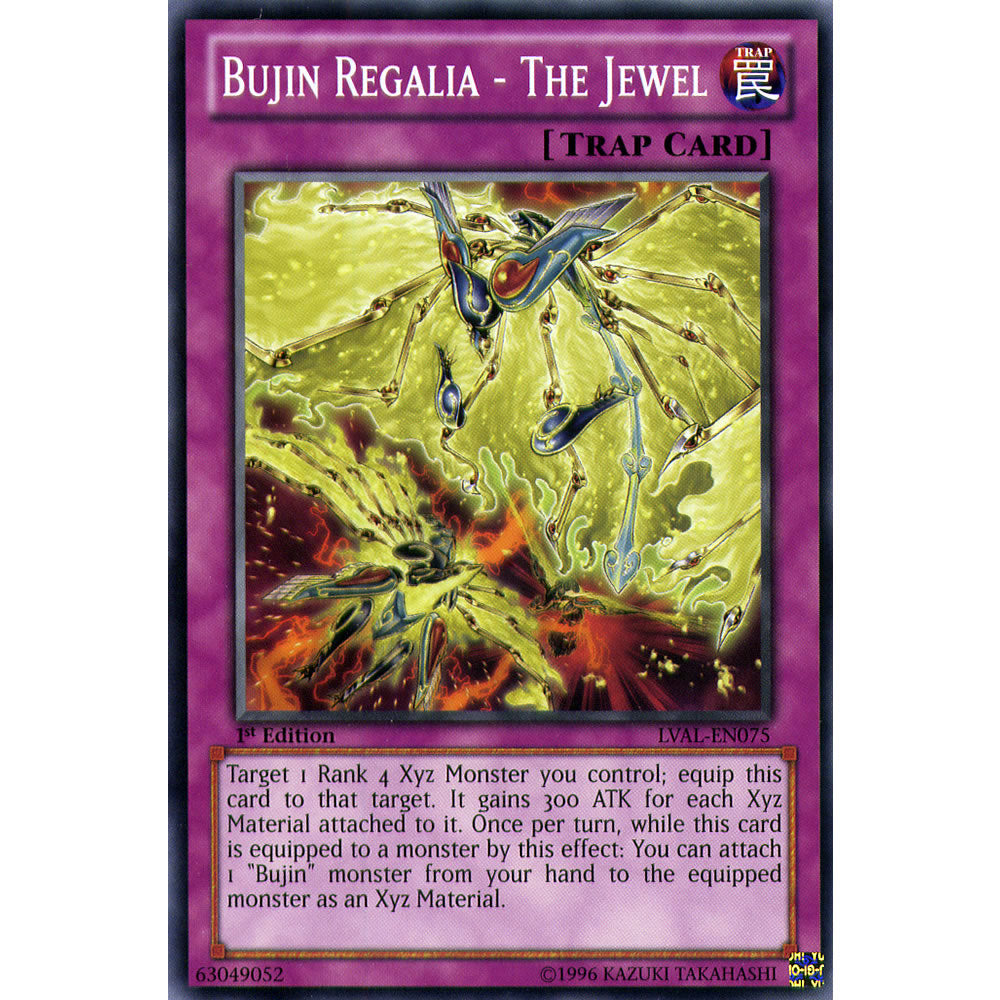 Bujin Regalia - The Jewel LVAL-EN075 Yu-Gi-Oh! Card from the Legacy of the Valiant Set