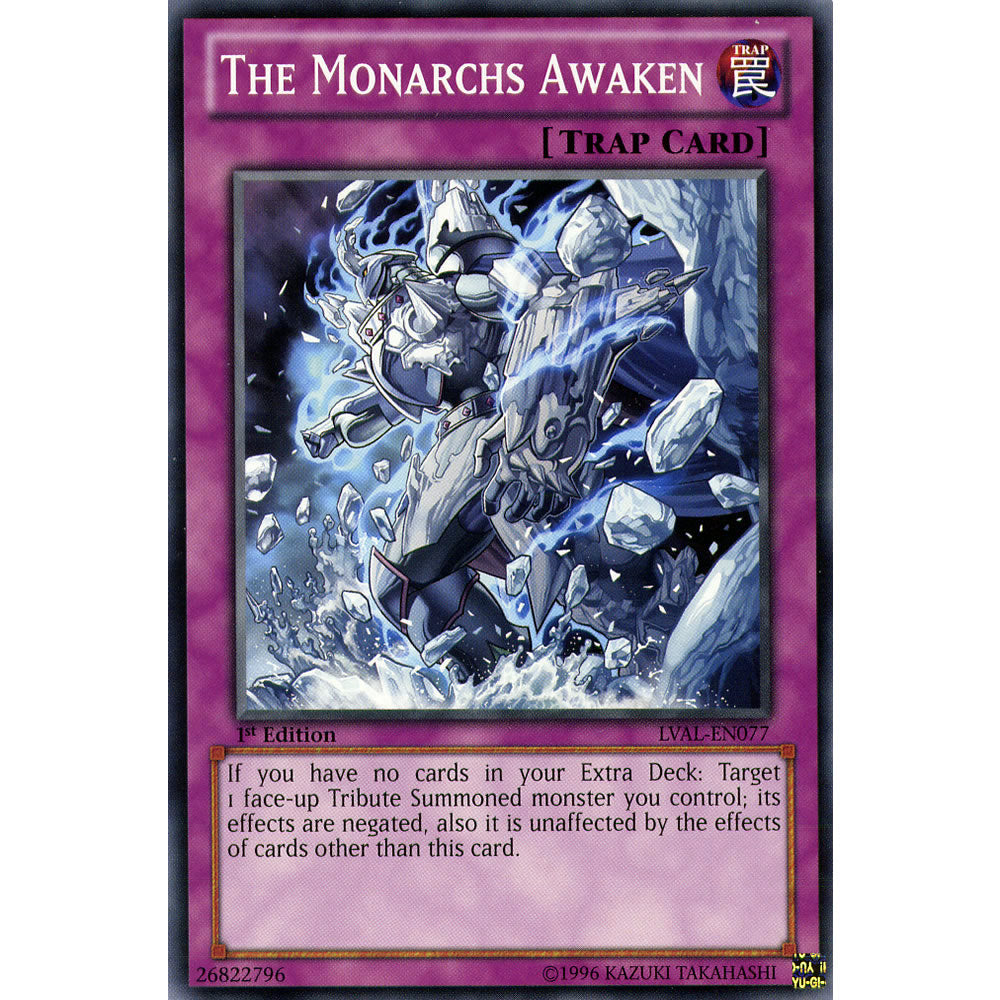 The Monarchs Awaken LVAL-EN077 Yu-Gi-Oh! Card from the Legacy of the Valiant Set