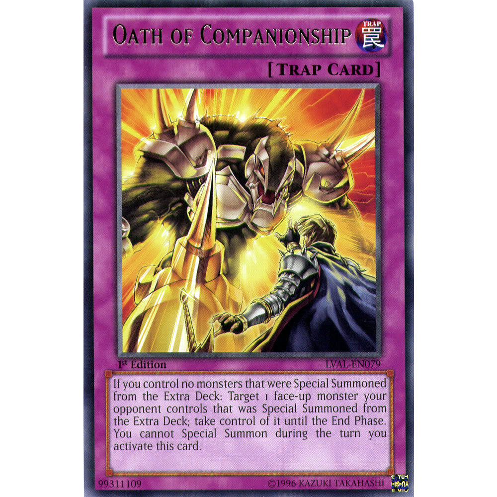 Oath of Companionship LVAL-EN079 Yu-Gi-Oh! Card from the Legacy of the Valiant Set