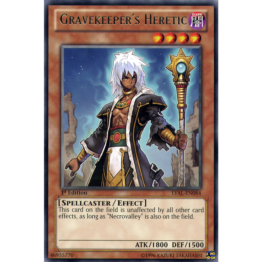 Gravekeeper's Heretic LVAL-EN084 Yu-Gi-Oh! Card from the Legacy of the Valiant Set