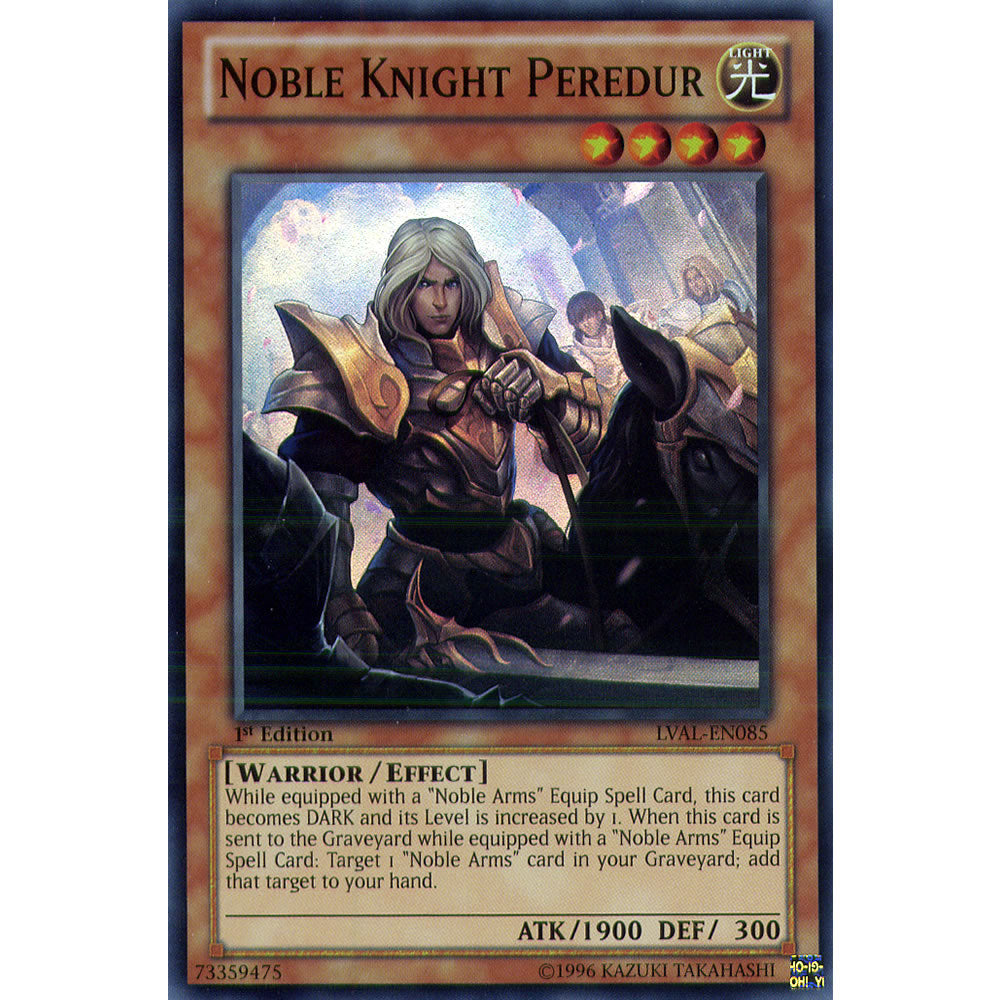 Noble Knight Peredur LVAL-EN085 Yu-Gi-Oh! Card from the Legacy of the Valiant Set