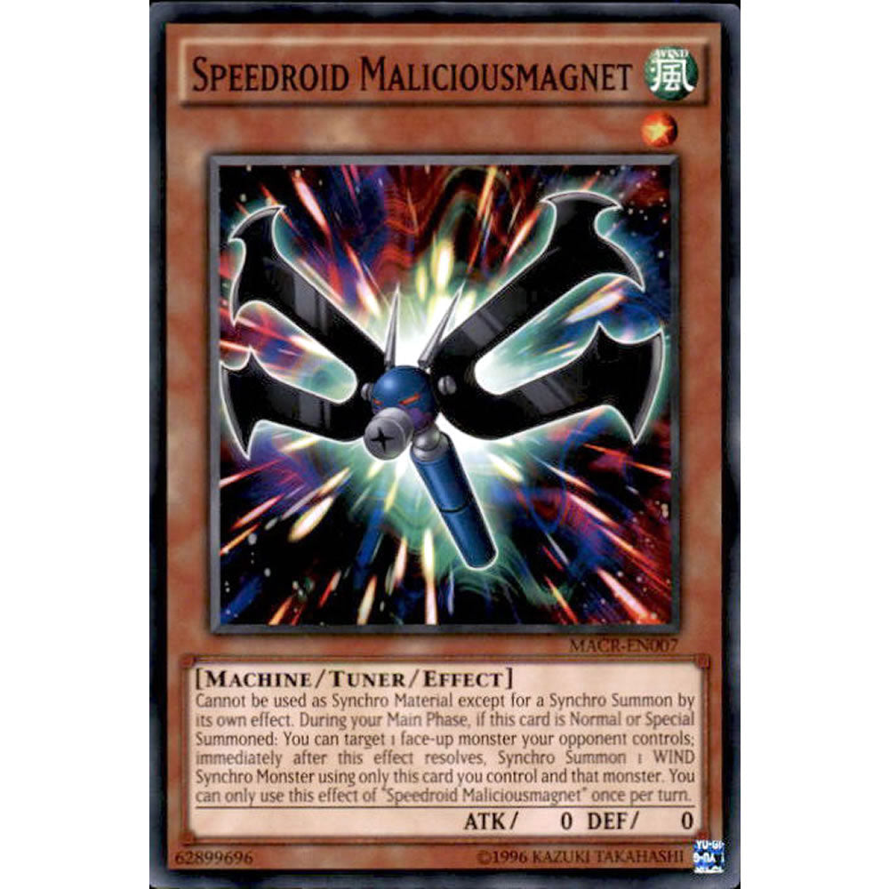 Speedroid Maliciousmagnet MACR-EN007 Yu-Gi-Oh! Card from the Maximum Crisis Set