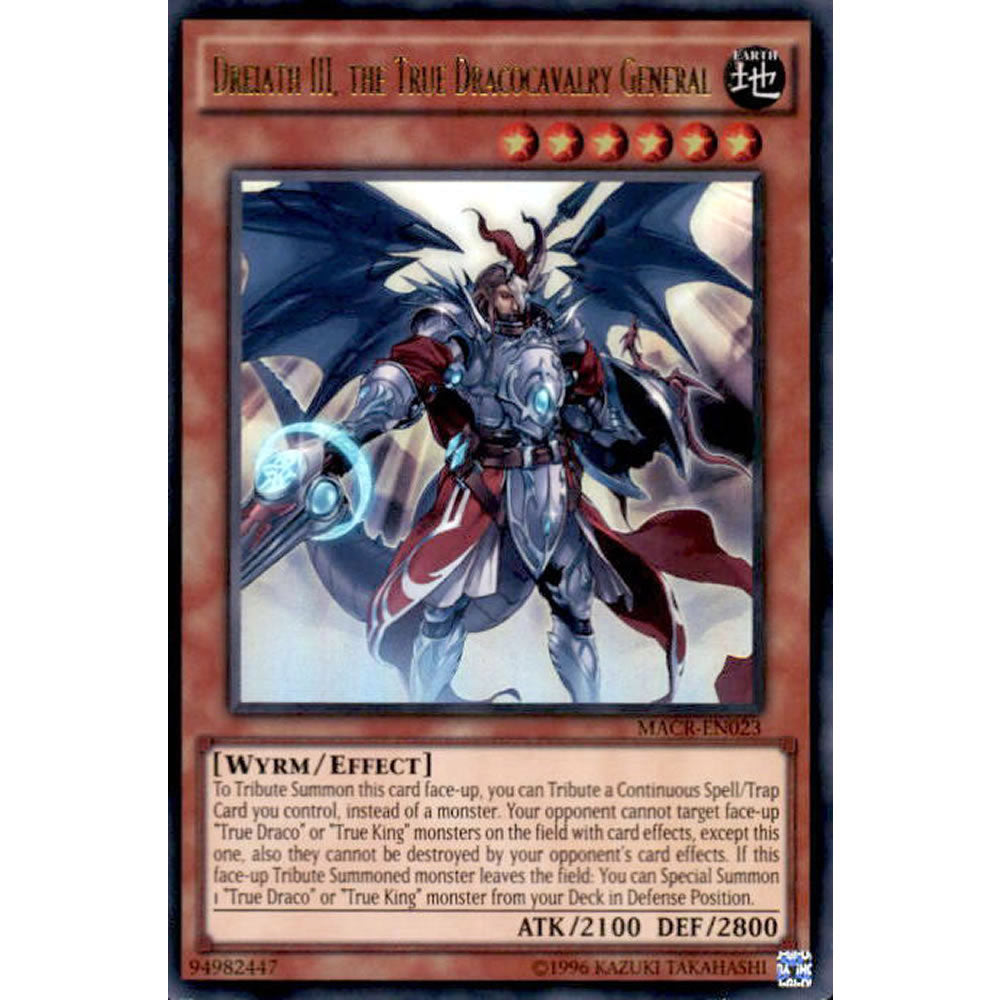 Dreiath III, the True Dracocavalry General MACR-EN023 Yu-Gi-Oh! Card from the Maximum Crisis Set