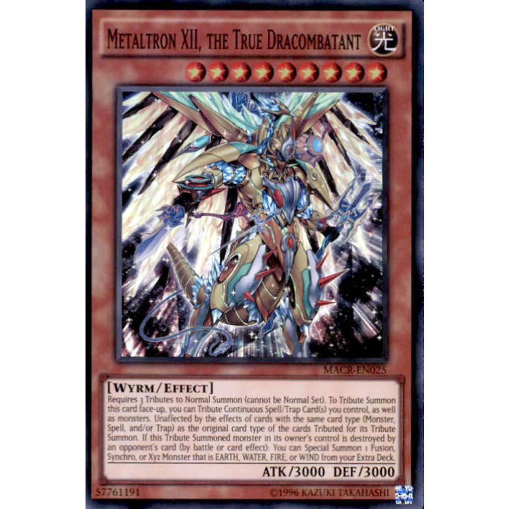 Metaltron XII, the True Dracombatant MACR-EN025 Yu-Gi-Oh! Card from the Maximum Crisis Set