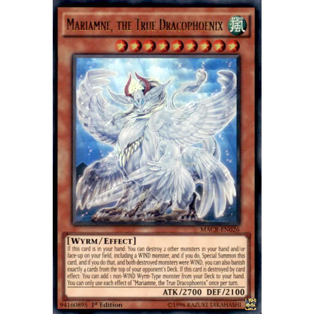 Mariamne, the True Dracophoenix MACR-EN026 Yu-Gi-Oh! Card from the Maximum Crisis Set