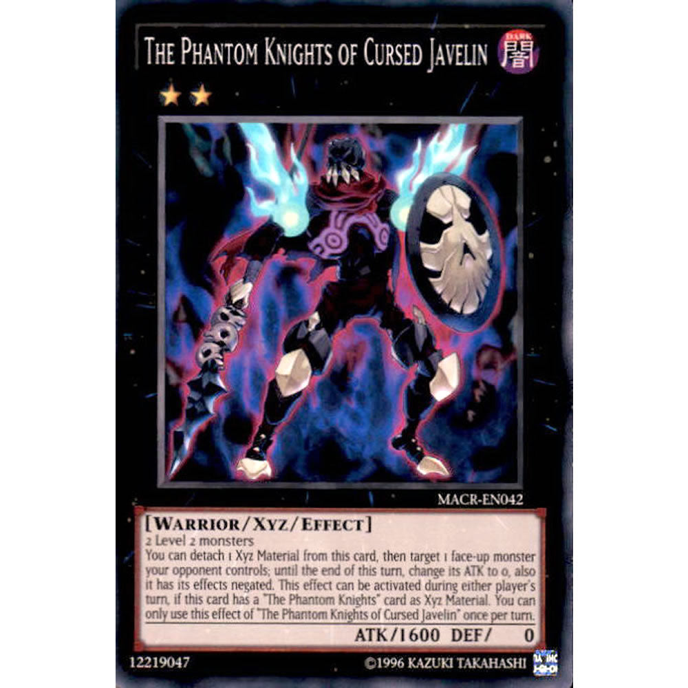 The Phantom Knights of Cursed Javelin MACR-EN042 Yu-Gi-Oh! Card from the Maximum Crisis Set