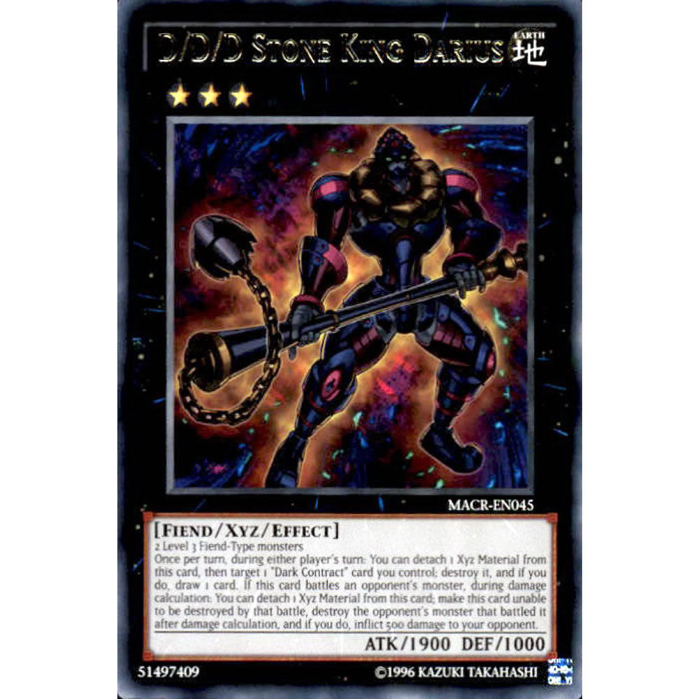 D/D/D Stone King Darius MACR-EN045 Yu-Gi-Oh! Card from the Maximum Crisis Set