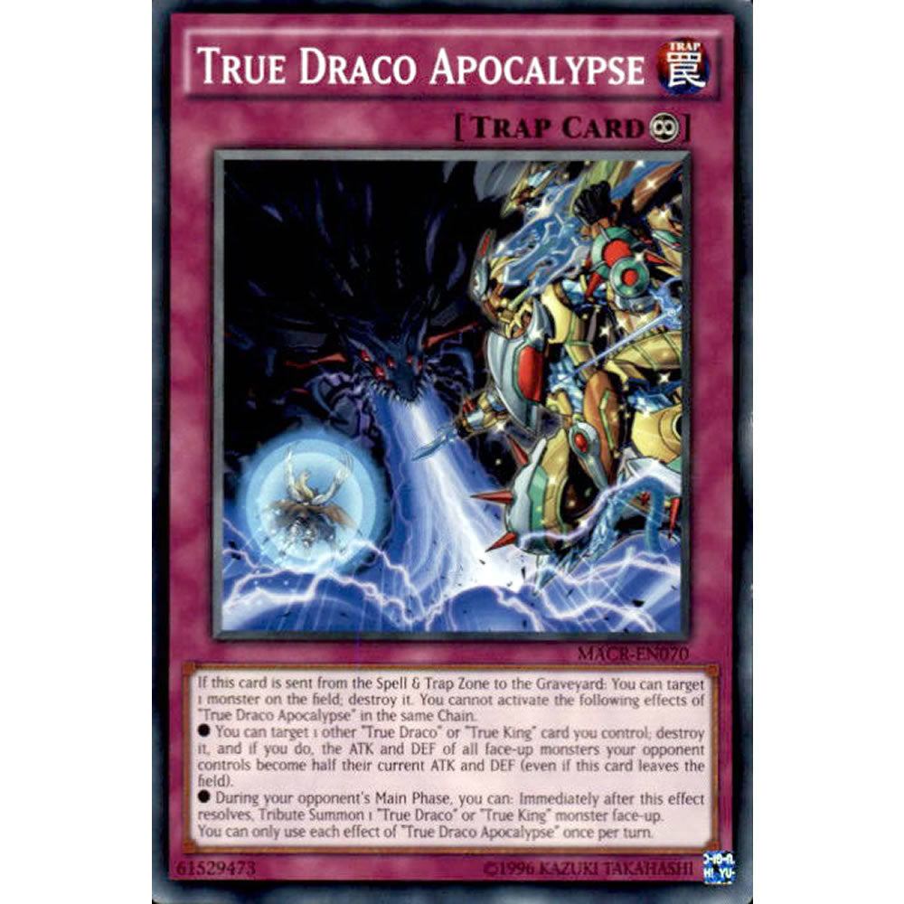 True Draco Apocalypse MACR-EN070 Yu-Gi-Oh! Card from the Maximum Crisis Set