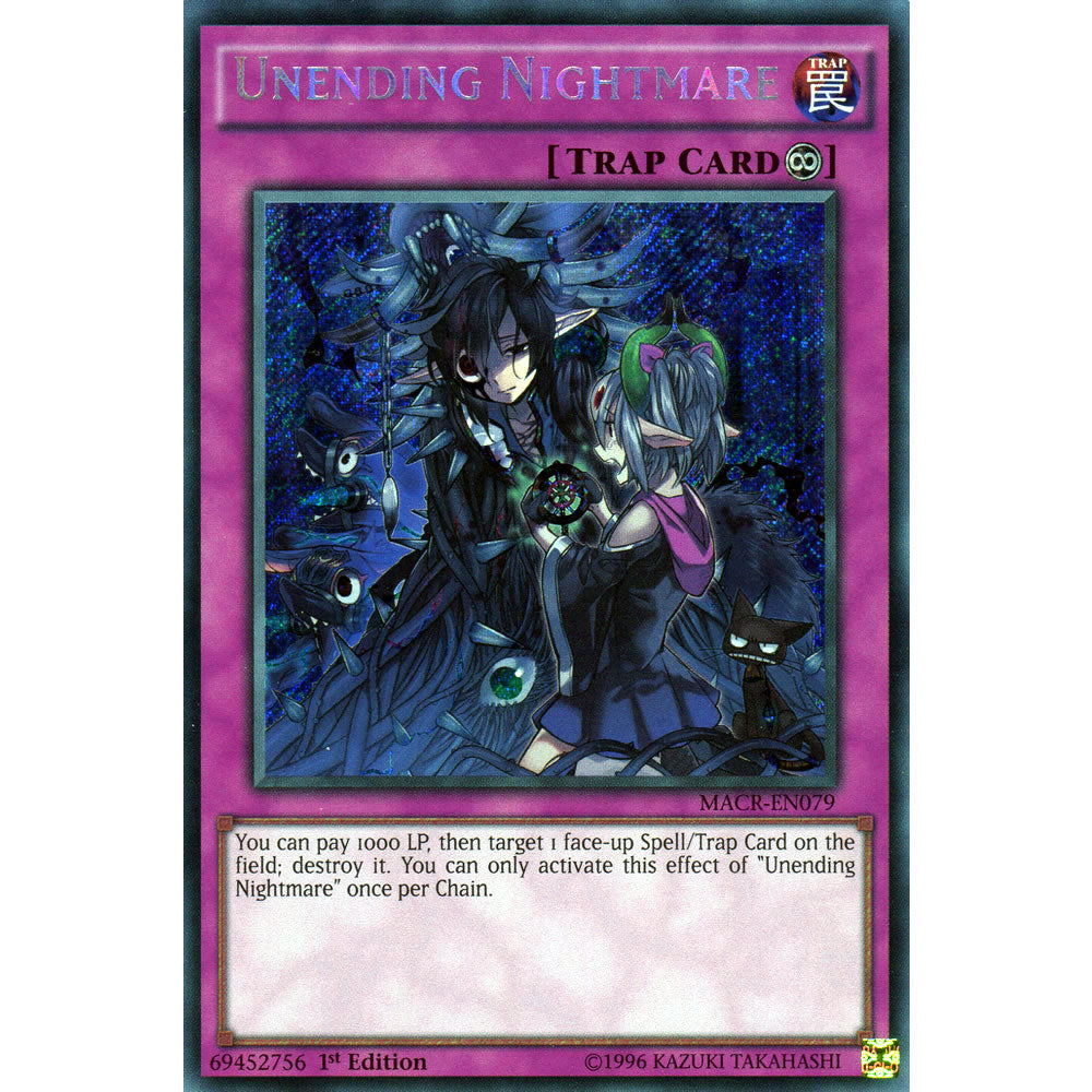 Unending Nightmare MACR-EN079 Yu-Gi-Oh! Card from the Maximum Crisis Set