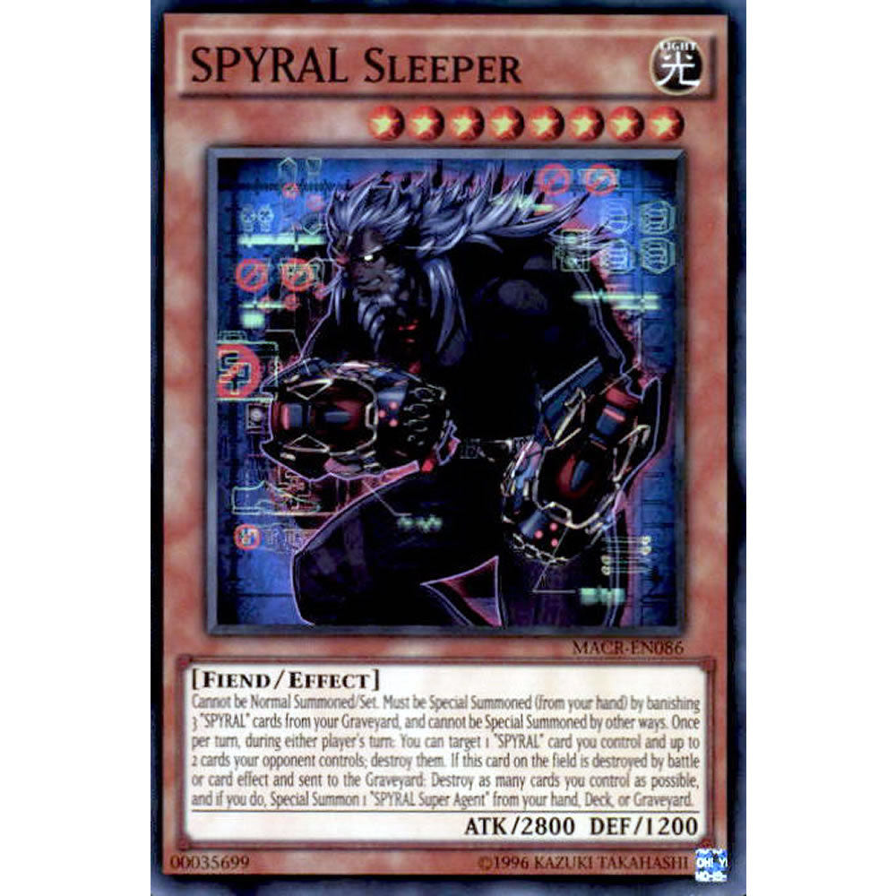 SPYRAL Sleeper MACR-EN086 Yu-Gi-Oh! Card from the Maximum Crisis Set