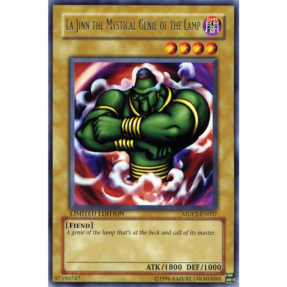 La Jinn the Mystical Genie of the Lamp MDP2-EN007 Yu-Gi-Oh! Card from the McDonalds Promo Pack 2 Set