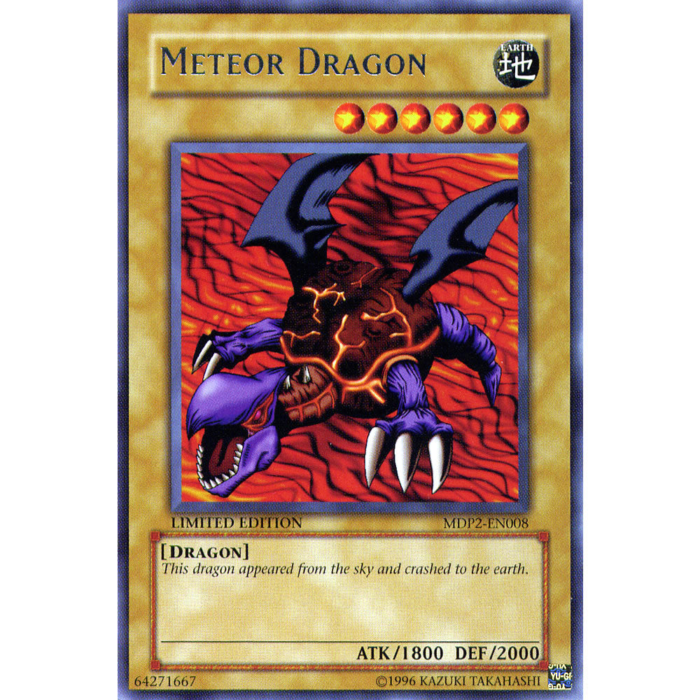 Meteor Dragon MDP2-EN008 Yu-Gi-Oh! Card from the McDonalds Promo Pack 2 Set