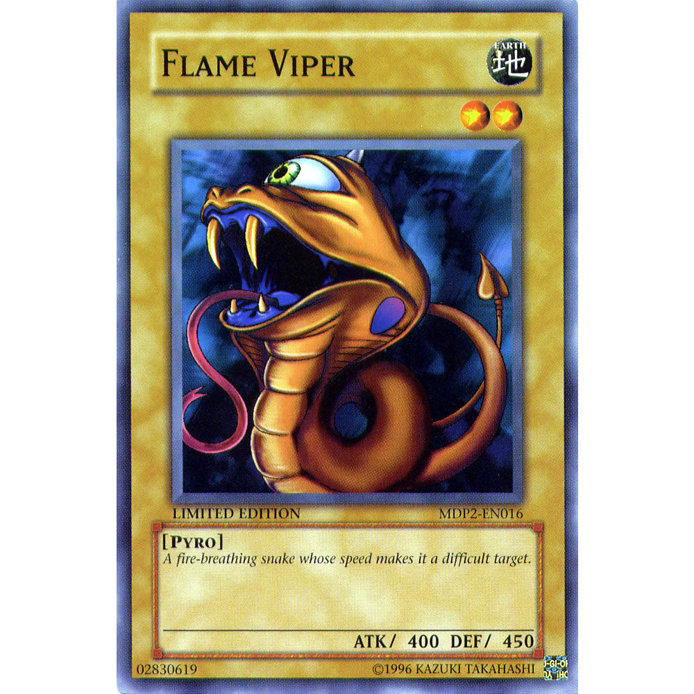 Flame Viper MDP2-EN016 Yu-Gi-Oh! Card from the McDonalds Promo Pack 2 Set