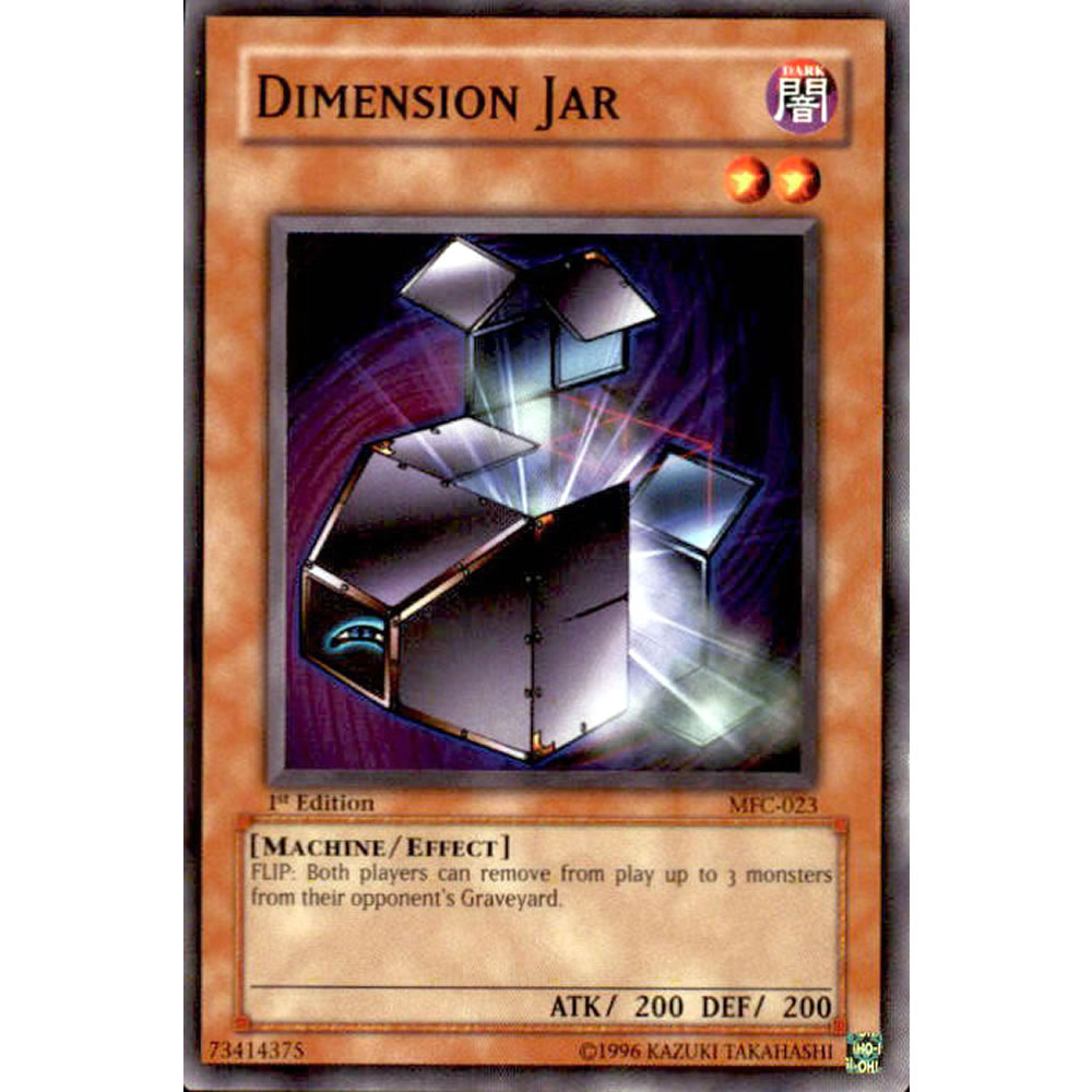 Dimension Jar MFC-023 Yu-Gi-Oh! Card from the Magician's Force Set