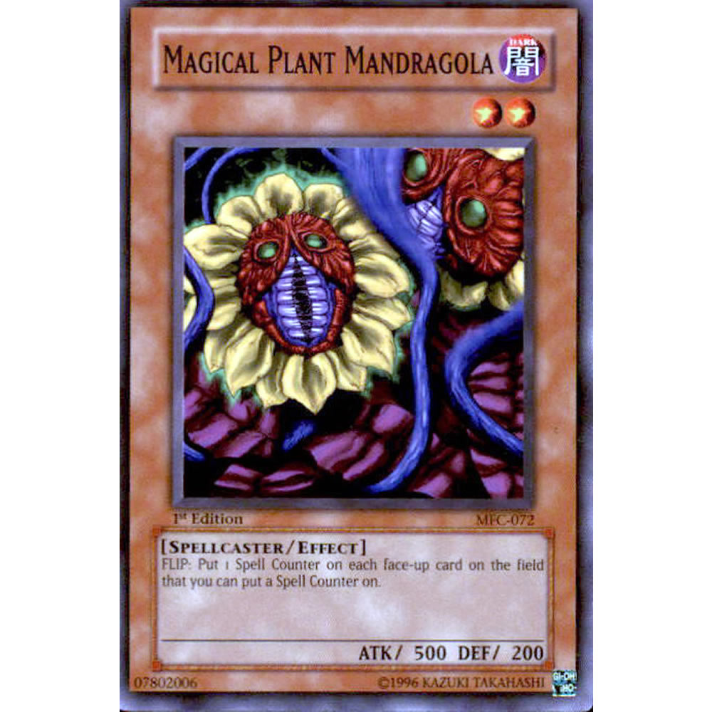 Magical Plant Mandragola MFC-072 Yu-Gi-Oh! Card from the Magician's Force Set