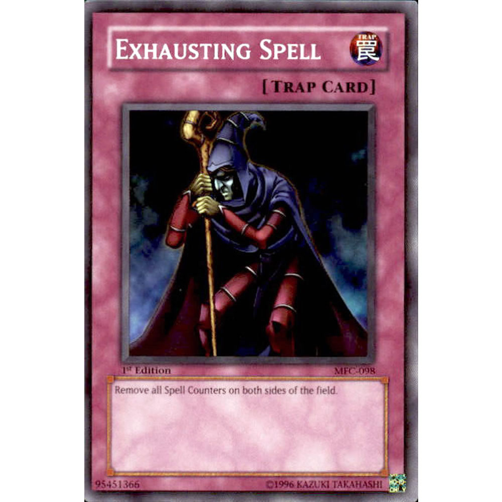 Exhausting Spell MFC-098 Yu-Gi-Oh! Card from the Magician's Force Set