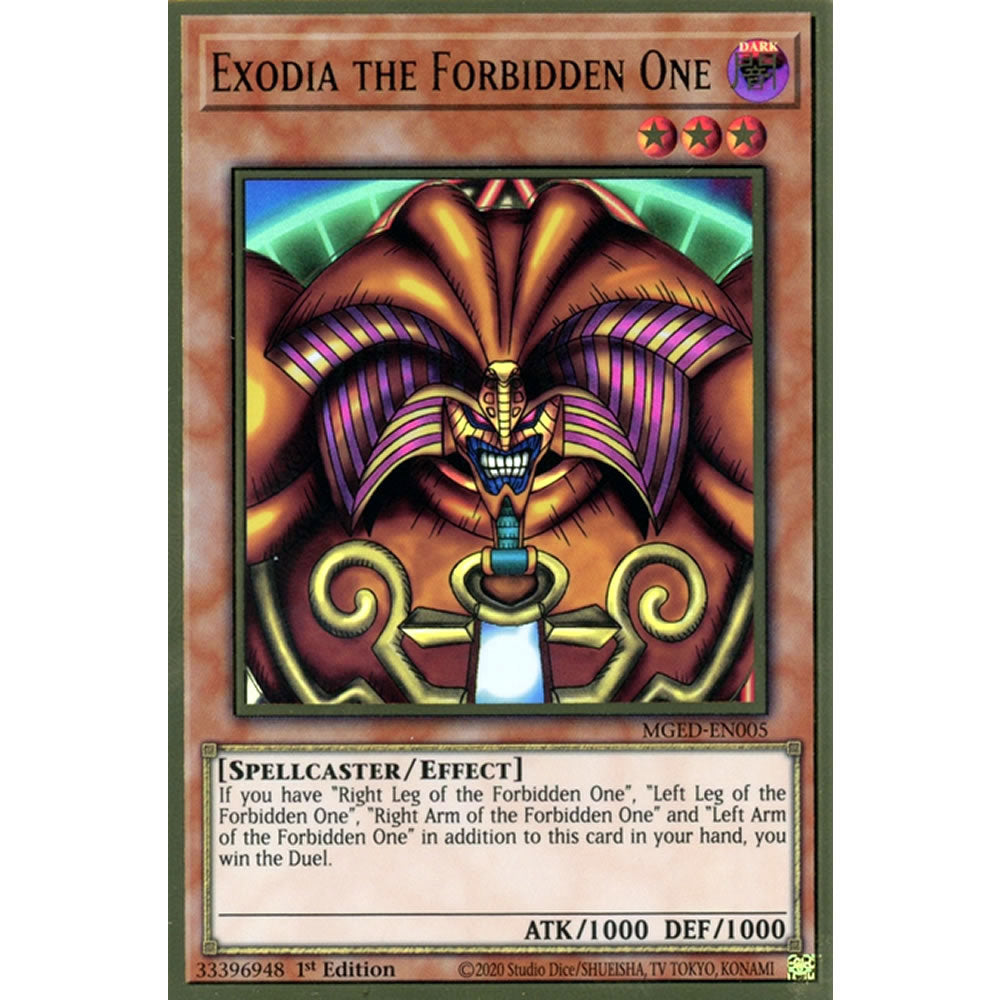 Exodia the Forbidden One MGED-EN005 Yu-Gi-Oh! Card Exodia the Forbidden One MGED-EN005 Yu-Gi-Oh! Card