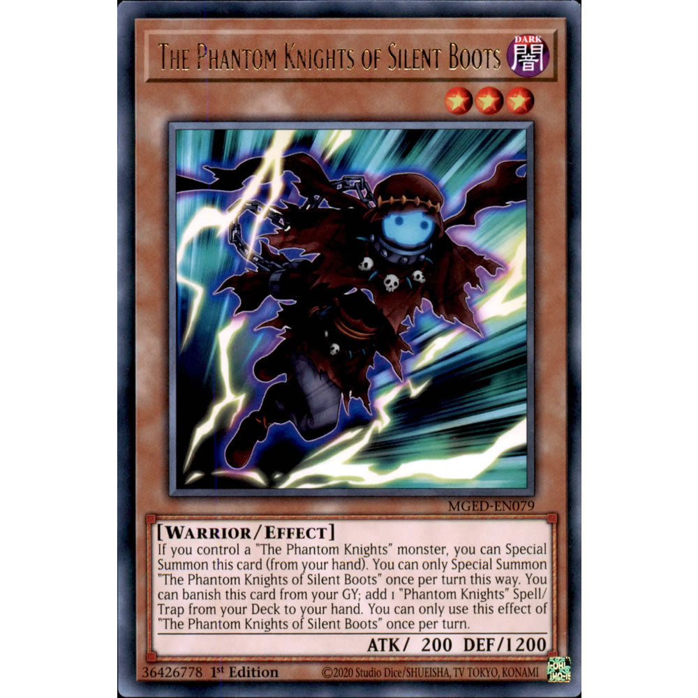 The Phantom Knights of Silent Boots MGED-EN079 Yu-Gi-Oh! Card from the Maximum Gold: El Dorado Set
