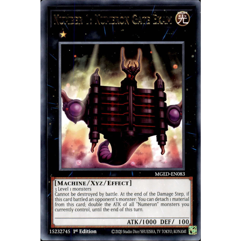 Number 1: Numeron Gate Ekam MGED-EN083 Yu-Gi-Oh! Card from the Maximum Gold: El Dorado Set