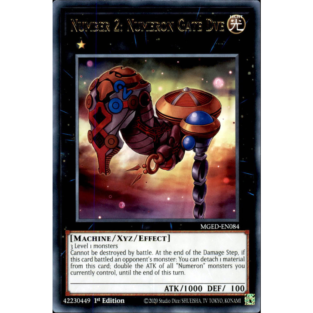 Number 2: Numeron Gate Dve MGED-EN084 Yu-Gi-Oh! Card from the Maximum Gold: El Dorado Set