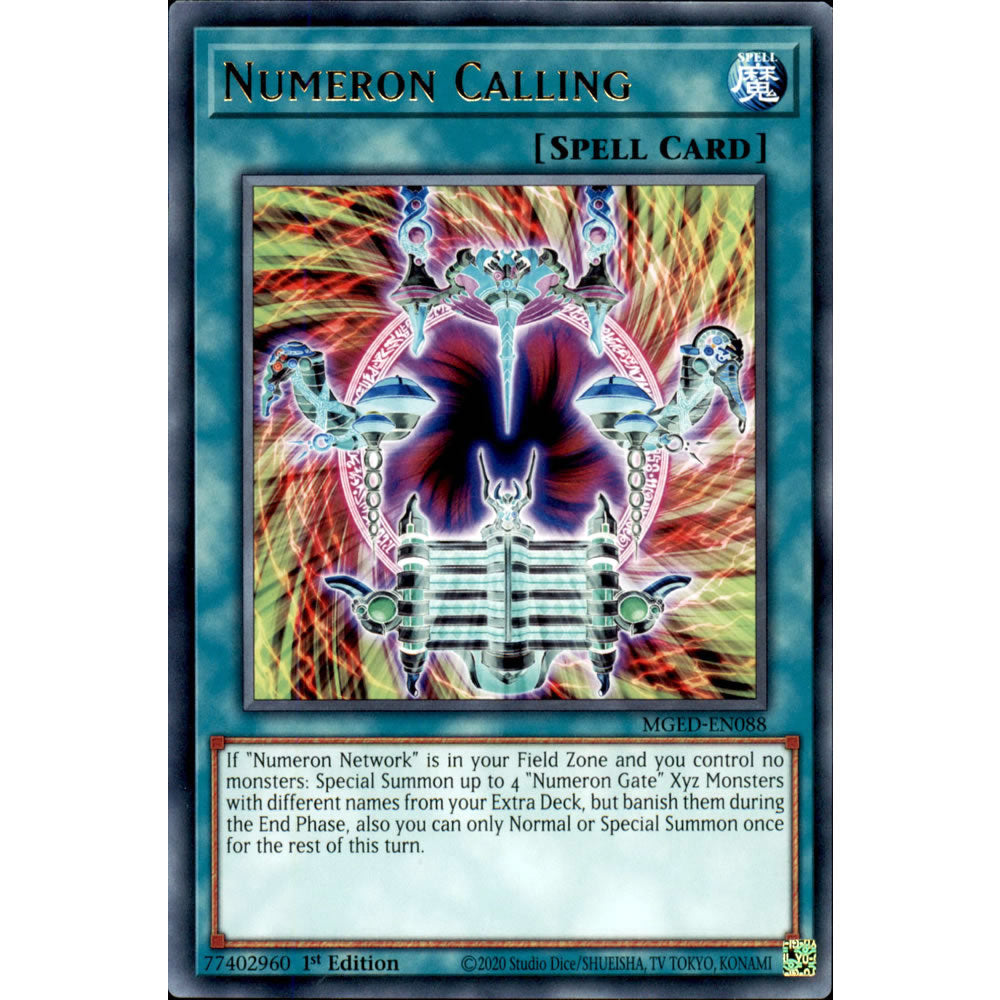Numeron Calling MGED-EN088 Yu-Gi-Oh! Card from the Maximum Gold: El Dorado Set