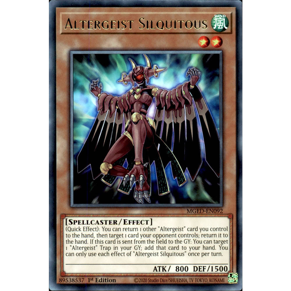 Altergeist Silquitous MGED-EN092 Yu-Gi-Oh! Card from the Maximum Gold: El Dorado Set