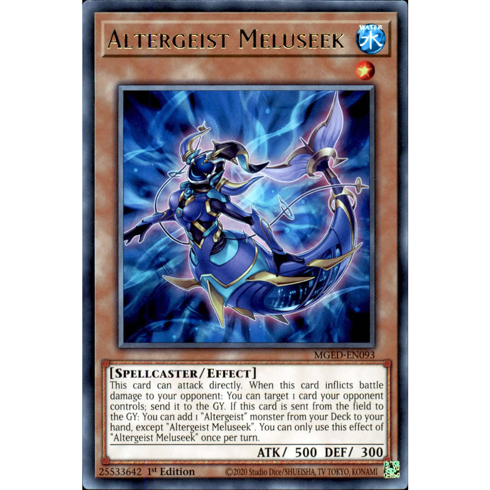 Altergeist Meluseek MGED-EN093 Yu-Gi-Oh! Card from the Maximum Gold: El Dorado Set