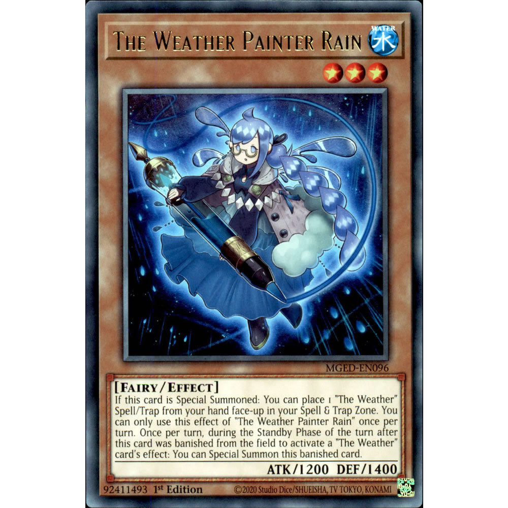 The Weather Painter Rain MGED-EN096 Yu-Gi-Oh! Card from the Maximum Gold: El Dorado Set
