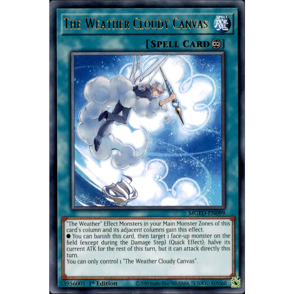 The Weather Cloudy Canvas MGED-EN099 Yu-Gi-Oh! Card from the Maximum Gold: El Dorado Set
