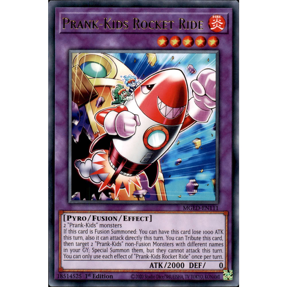 Prank-Kids Rocket Ride MGED-EN111 Yu-Gi-Oh! Card from the Maximum Gold: El Dorado Set