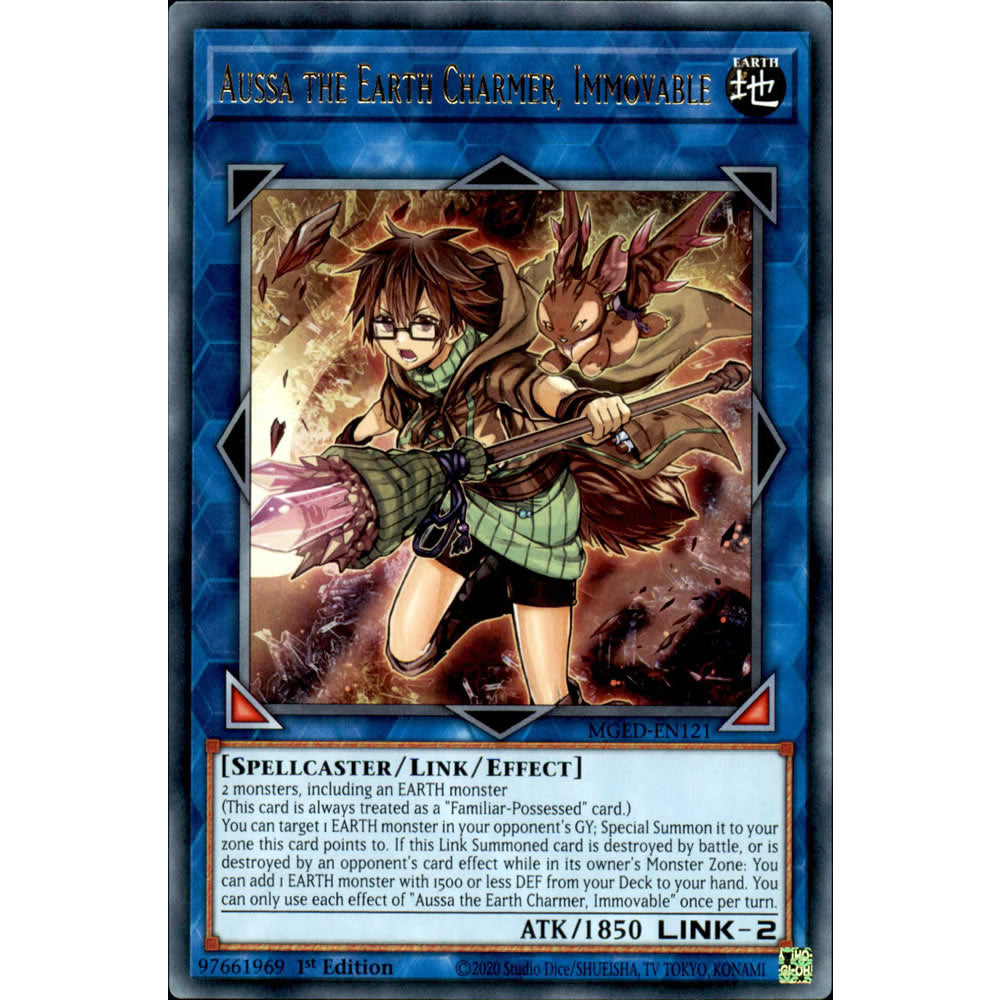 Aussa the Earth Charmer, Immovable MGED-EN121 Yu-Gi-Oh! Card from the Maximum Gold: El Dorado Set