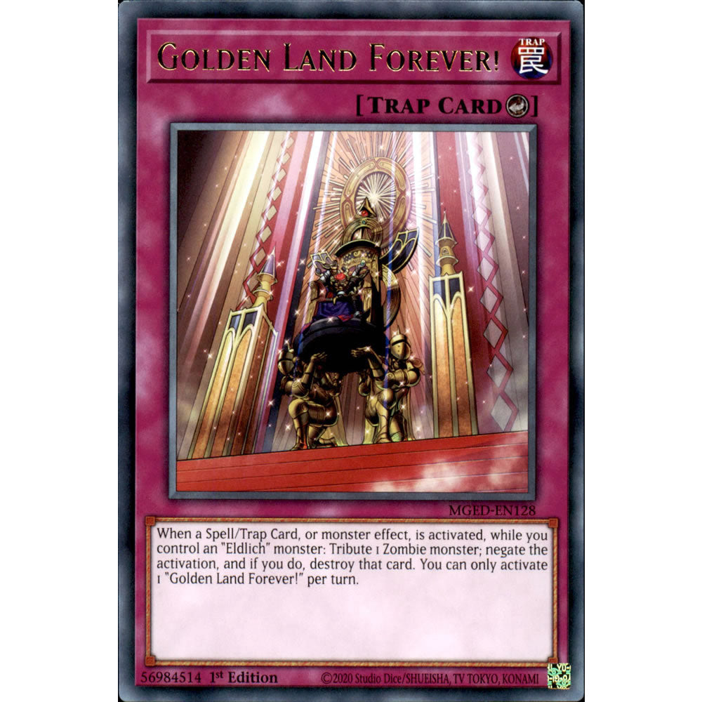 Golden Land Forever! MGED-EN128 Yu-Gi-Oh! Card Golden Land Forever! MGED-EN128 Yu-Gi-Oh! Card