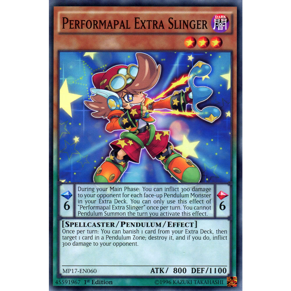 Performapal Extra Slinger MP17-EN060 Yu-Gi-Oh! Card from the Mega Tin 2017 Mega Pack Set