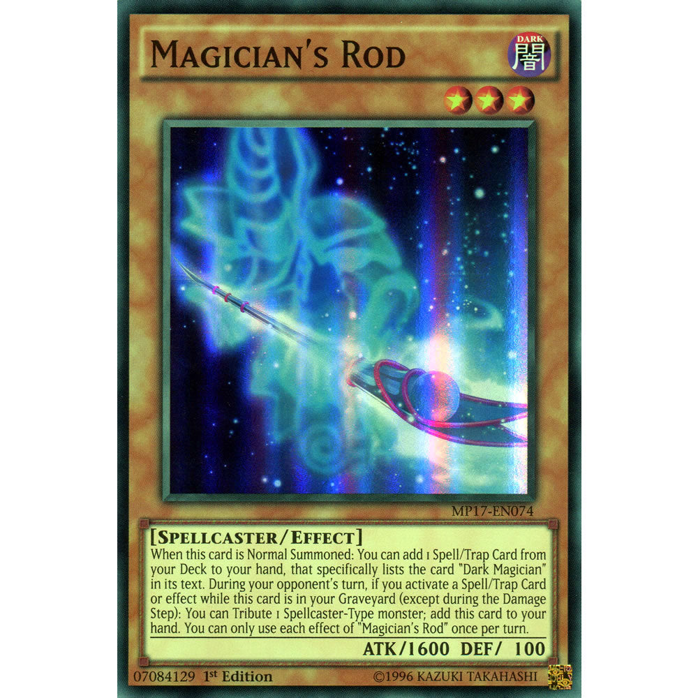 Magician's Rod MP17-EN074 Yu-Gi-Oh! Card from the Mega Tin 2017 Mega Pack Set