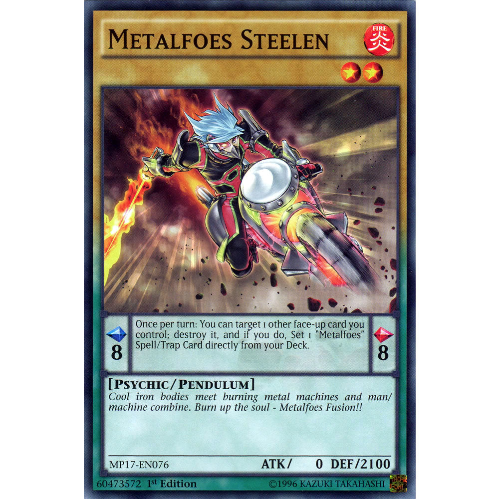 Metalfoes Steelen MP17-EN076 Yu-Gi-Oh! Card from the Mega Tin 2017 Mega Pack Set
