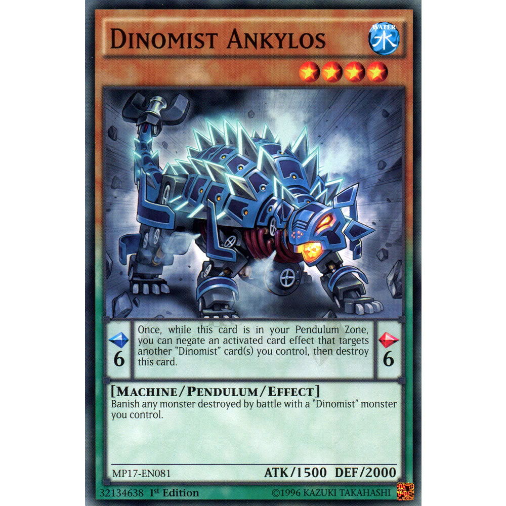 yugioh dinomist cards Dinomist Ankylos MP17-EN081 Yu-Gi-Oh! Card