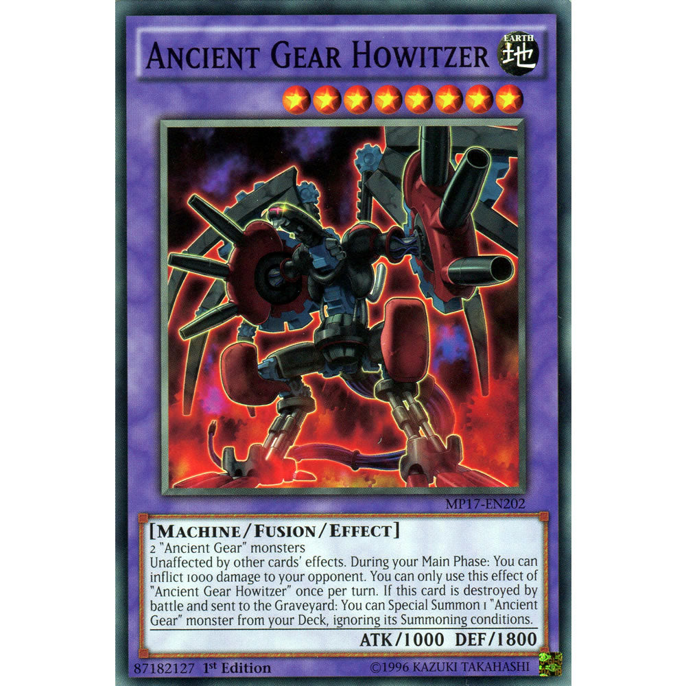 Ancient Gear Howitzer MP17-EN202 Yu-Gi-Oh! Card from the Mega Tin 2017 Mega Pack Set