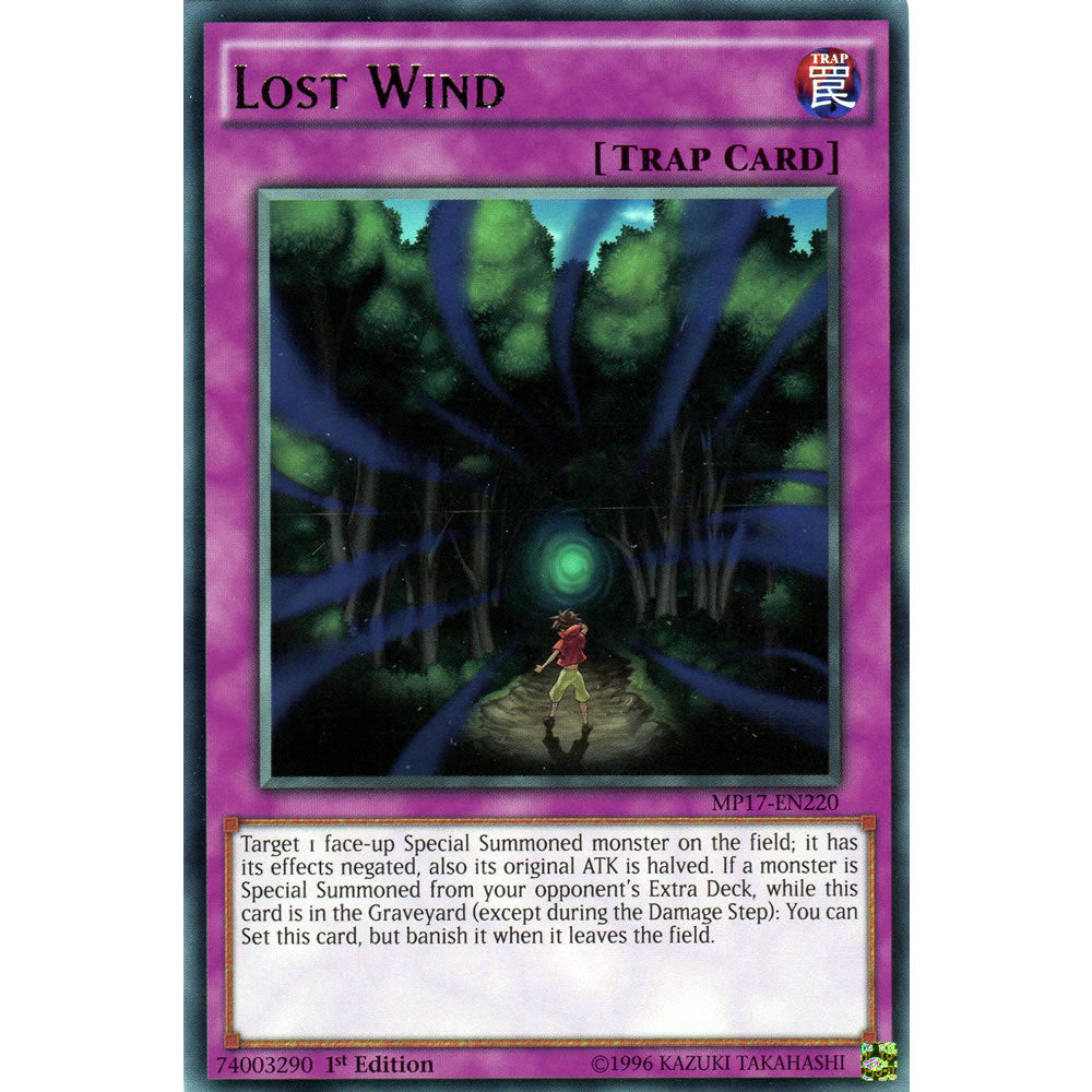Lost Wind MP17-EN220 Yu-Gi-Oh! Card from the Mega Tin 2017 Mega Pack Set