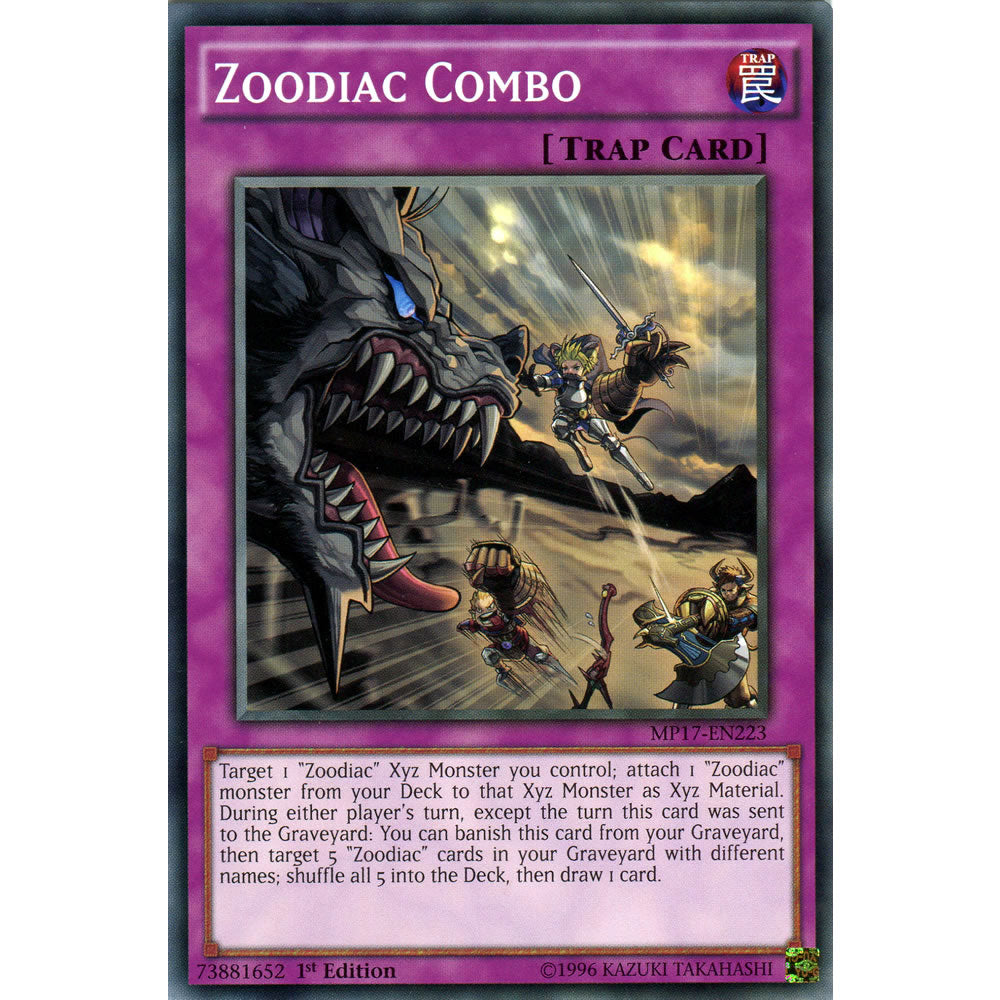 Zoodiac Combo MP17-EN223 Yu-Gi-Oh! Card from the Mega Tin 2017 Mega Pack Set